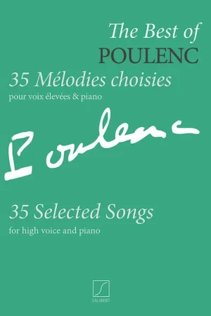 Expédition immédiate - Poulenc F. The Best - 35 Melodies Choisies Voix Haute