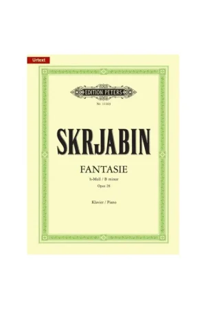 Scriabine A. Fantaisie Opus 28 Piano - Expédition express