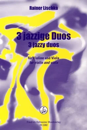 Lischka R. 3 Jazzige Duos Violon et Alto - Nouveau en boutique