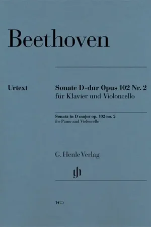 Beethoven L.v. Sonate OP 102 N°2 Violoncelle | Promo exceptionnelle