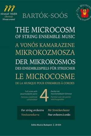Cette semaine uniquement - Bartok B. Microcosmos String Ensemble Music Vol 4