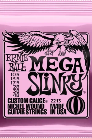 Jeu de Cordes Ernie Ball 2213 Mega Slinky 10.5-48 | Coup de cœur