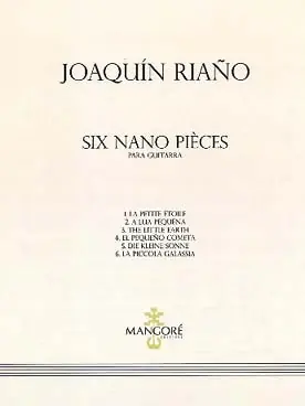 Riano J. Six Nano Pieces Guitare - Excellente qualité