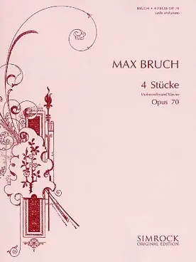 Très apprécié des clients | Bruch M. Stucke OP 70 Violoncelle