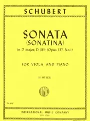 Commandez en ligne - Schubert F. Sonatina N°1 OP 137 D 384 Alto