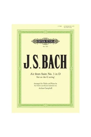 Bach J.S. Air from Suite n° 3 in D, Air on the G string Violon - Expédition rapide