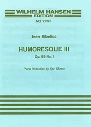 Nouvel arrivage - Sibelius J. Humoresque 3 OP 89 N°1 Violon