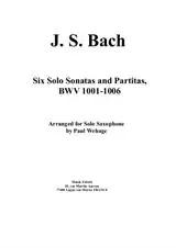Bach J.s. Six Solos Sonatas And Partitas Saxo Alto - Plus que quelques pièces