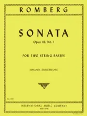 Romberg B. Sonate OP 43 N°1 Contrebasses - Livraison express