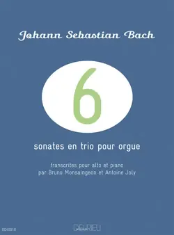 Bach J.s. Sonates en Trio Pour Orgue Transcrites Pour Alto | Prix en baisse