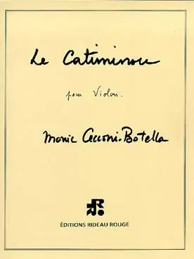 CECCONI-BOTELLA M. le Catiminou Violon Solo - Prix choc