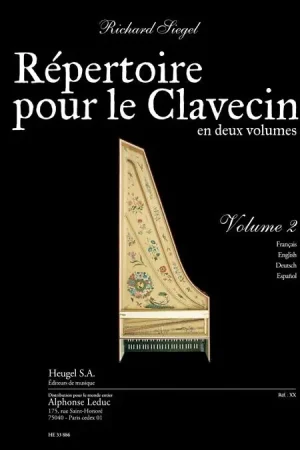 Produit tendance | Siegel R. Repertoire Pour le Clavecin Vol 2
