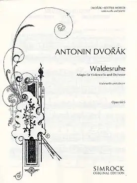 Achat sécurisé | Dvorak A. Waldesruhe OP 68/5 Violoncelle