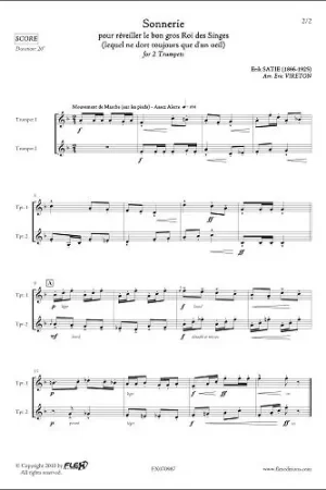 Satie E. Sonnerie Trompettes - Qualité premium