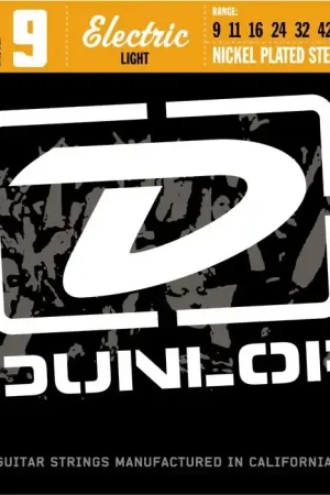 Jeu de Cordes Electrique Dunlop Strings DEN0942 File Rond Nickel 9/42 - Nouvel arrivage