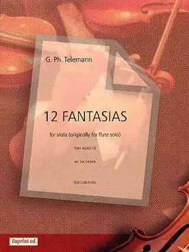 Remise supplémentaire - Telemann G.p. 12 Fantaisies Alto