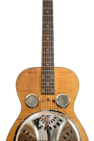 Livraison rapide | Resonator Dobro Hound Dog Deluxe Round Neck Vintage Brown
