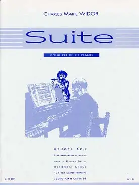 Widor C.m. Suite Flute | Prix usine