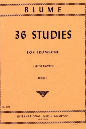 Blume 36 Studies Vol 1 Trombone - Soldes