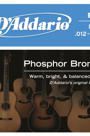 Prix malin - Jeu de Cordes Acoustique D'addario EJ16 Phosphore Bronze 12/53