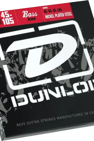 Prix spécial | Jeu de Cordes Basse Dunlop Strings DBN45105 File Rond Nickel 45/105