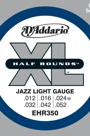 Commandez dès aujourd'hui | Jeu de Cordes D'addario EHR350 12/52 File 1/2 Rond