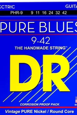 Jeu de Cordes DR PHR-9 Pure Blues 9-42 - Dernières pièces