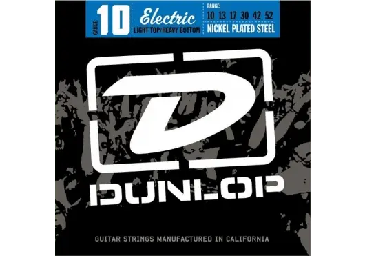 Jeu de Cordes Electrique Dunlop Strings DEN1052 File Rond Nickel 10/52 - Bientôt épuisé