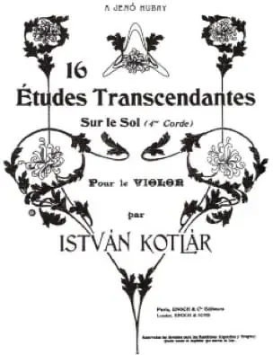 Kotlar I.16 Etudes Transcendantes Violon - Offre exclusive