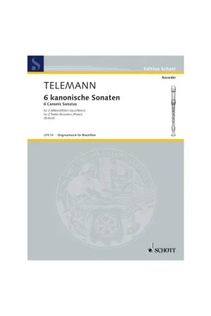 Très populaire | Telemann G.p. 6 Kanonische Sonaten 2 Flûtes à Bec