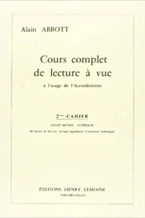 Très bien noté | Abbott A. Lecture A Vue Vol 2 Accordeon