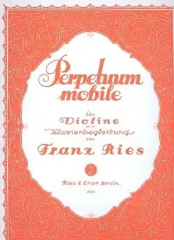 Nouveau lancement - Ries F. Perpetuum Mobile Violon