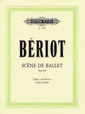 Beriot C.a. Scene de Ballet OP 100 Violon - Ajoutez au panier