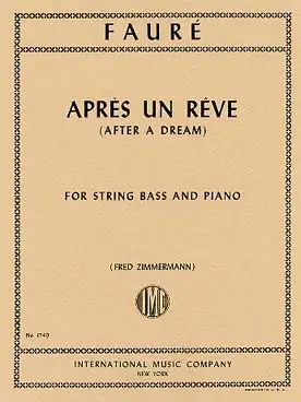 Faure G. Apres UN Reve Contrebasse | Stock limité