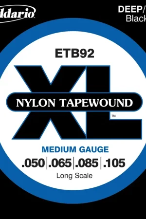 Jeu de Cordes Basse D'addario ETB92 Nylon Tapewound 50/105 - Petit prix