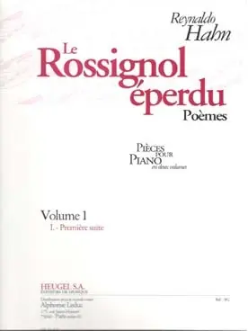 Hahn R. le Rossignol Eperdu Poemes Vol 1 Piano - Envoi rapide