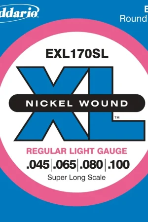 Jeu de Cordes Basse D'addario EXL170SL File Rond Nickel - Nouveau au catalogue