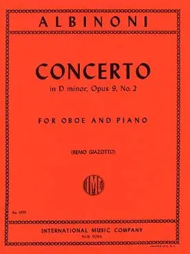 Albinoni T. Concerto OP 9 N°2 Hautbois - À ne pas manquer