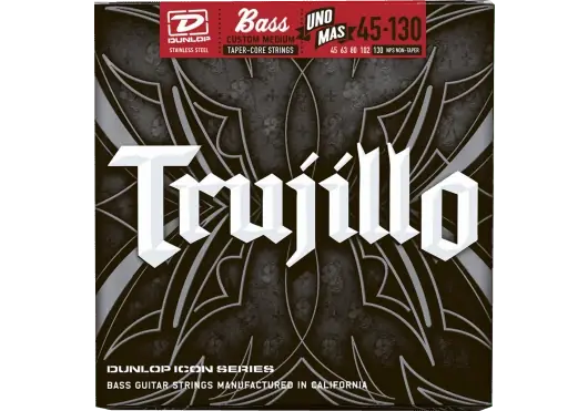 Commandez dès maintenant - Jeu de Cordes Basse Dunlop Strings RTT45130T Signature Trujillo 45/130