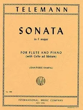 Telemann G.p. Sonata F Major Flute | Bon prix