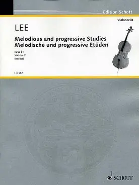 Achetez maintenant | Lee S. 40 Etudes Melodiques et Progressives OP 31 Vol 2 Violoncelle