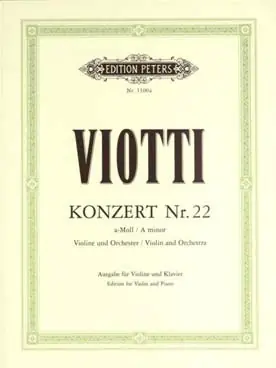 Viotti G.b. Concerto N°22 Violon - Offre exclusive