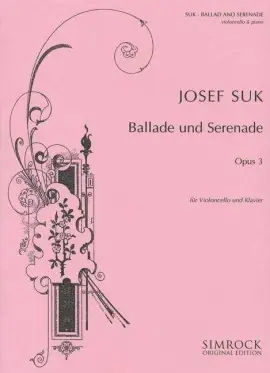 Suk J. Ballade et Serenade OP 3 Violoncelle - Prix bas