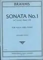 Brahms J. Sonate N°1 OP 120 Alto-1 | Commandez dès aujourd'hui