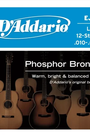 Jeu de Cordes Acoustique D'addario EJ38 Phosphore Bronze 12 Cordes - Achetez dès aujourd'hui