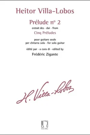 VILLA-LOBOS H. Prelude N°2 Guitare - Tout nouveau