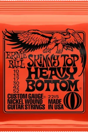 Jeu de Cordes Ernie Ball 2215 Skinny Top Heavy Bottom 10/52 - Nouveau produit