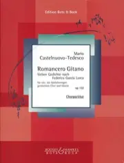 Achetez en ligne | CASTELNUOVO-TEDESCO M. Romancero Gitano OP 152 Choeur Guitare