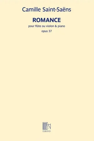 SAINT-SAENS C. Romance OP 37 Flute-1 | Nouveau lancement