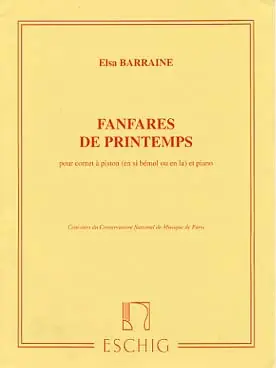 Barraine E. Fanfares de Printemps Cornet | Plus que quelques jours